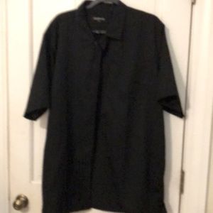 Short sleeve pin striped button down shirt 👔